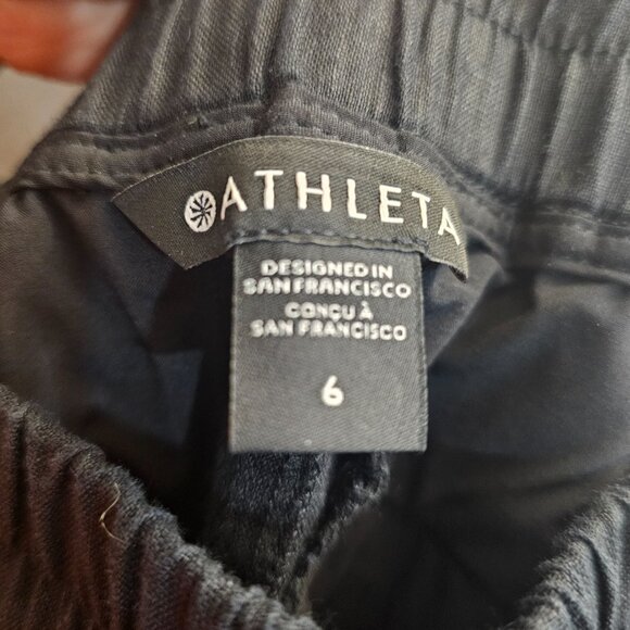 Athleta Linen wide  leg pants - Picture 9 of 14